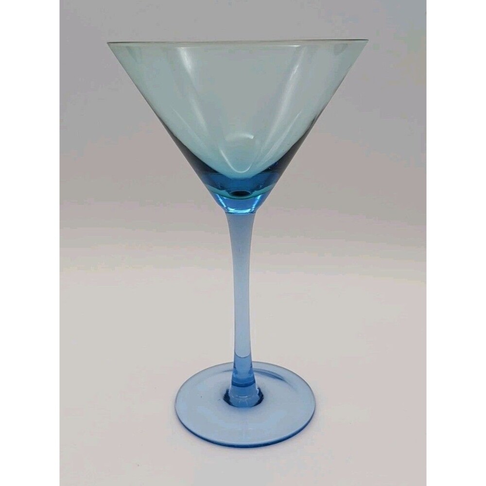 Blue Cocktail Martini Glass 8 Oz